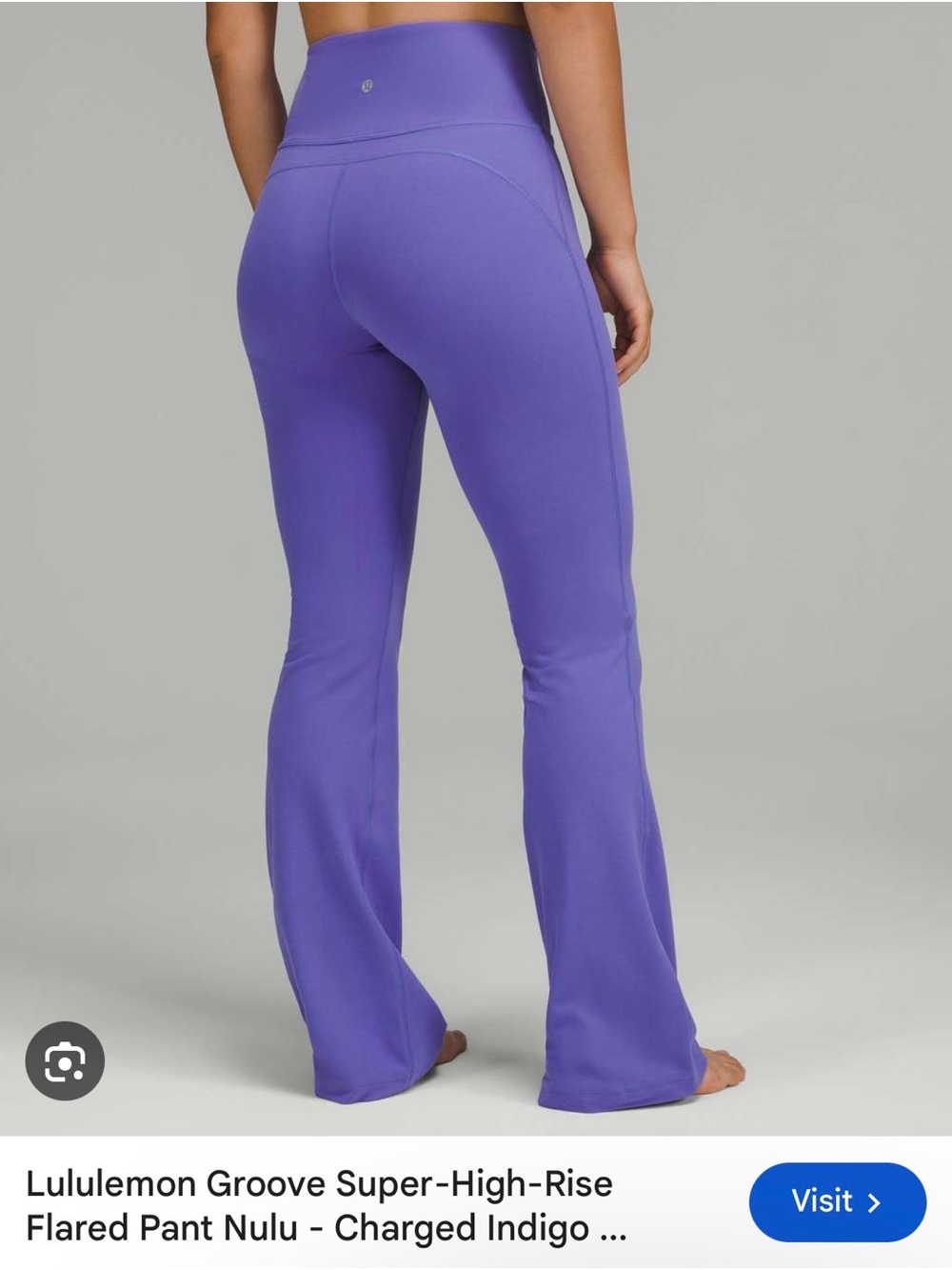 lululemon athletica groove Super-High-Rise Flare Pant nulu — charged indigo